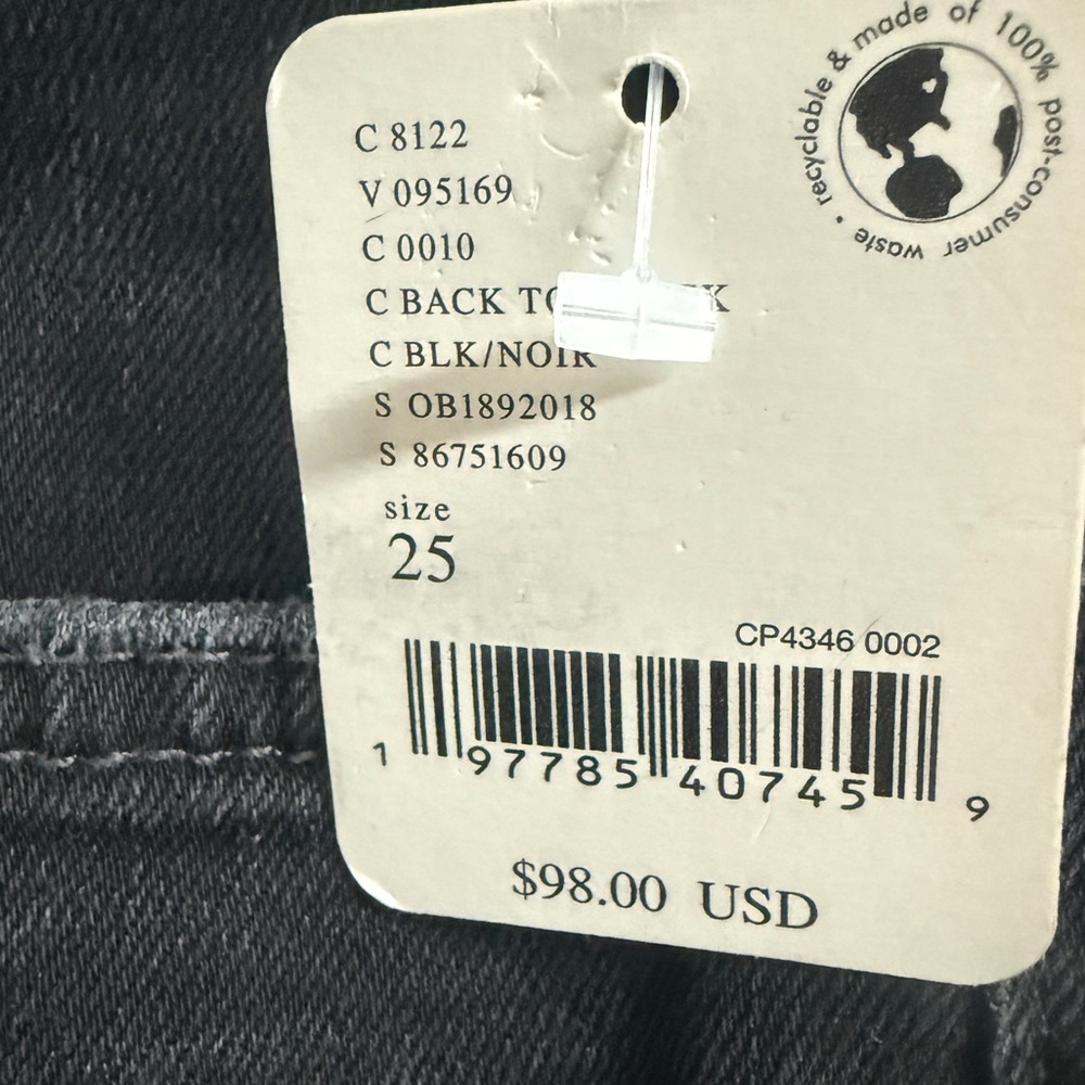 We The Free  NWT Free People 
Daliah Stacked Straight-Leg Jeans🖤 - Picture 10 of 10